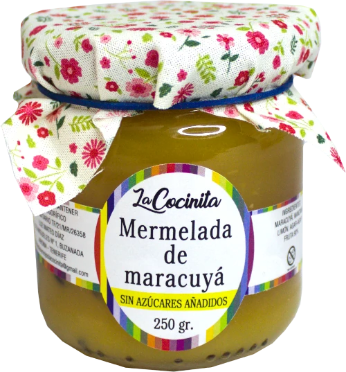 Mermelada de maracuyá sin azúcar