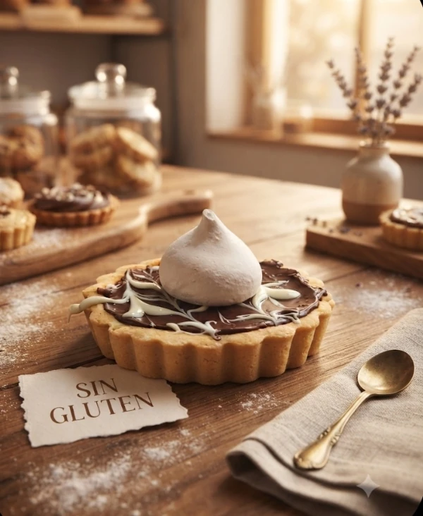 Tartaleta de dulce de leche y chocolate